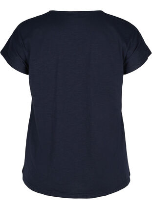 T-skjorte i bomull med mønster øverst, Night Sky FLOWER, Packshot image number 1