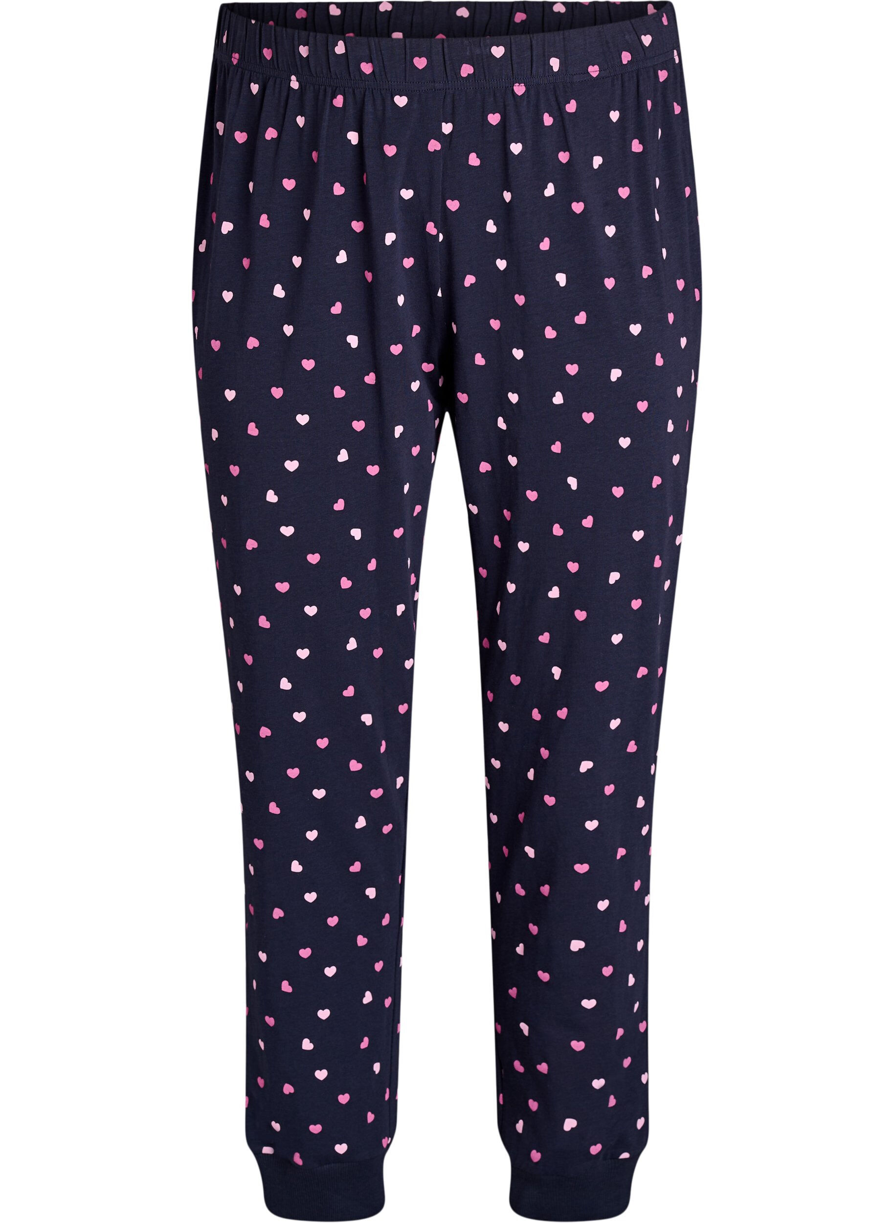 ZizziTrykte pyjamasbukser, Bl&aring;, Packshot image number 0