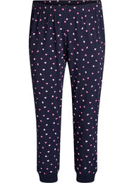 Trykte pyjamasbukser, Bl&aring;