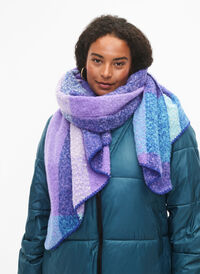 Skjerf med farge, Dahlia Purple Comb, Model