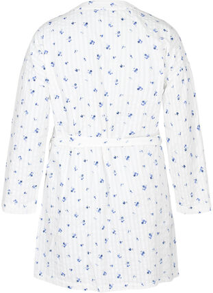 Morgenkåpe i bomull med knyting, Snow White AOP, Packshot image number 1