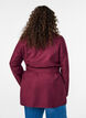 Kort trenchcoat med belte, Mørk Bordeaux, Model image number 2