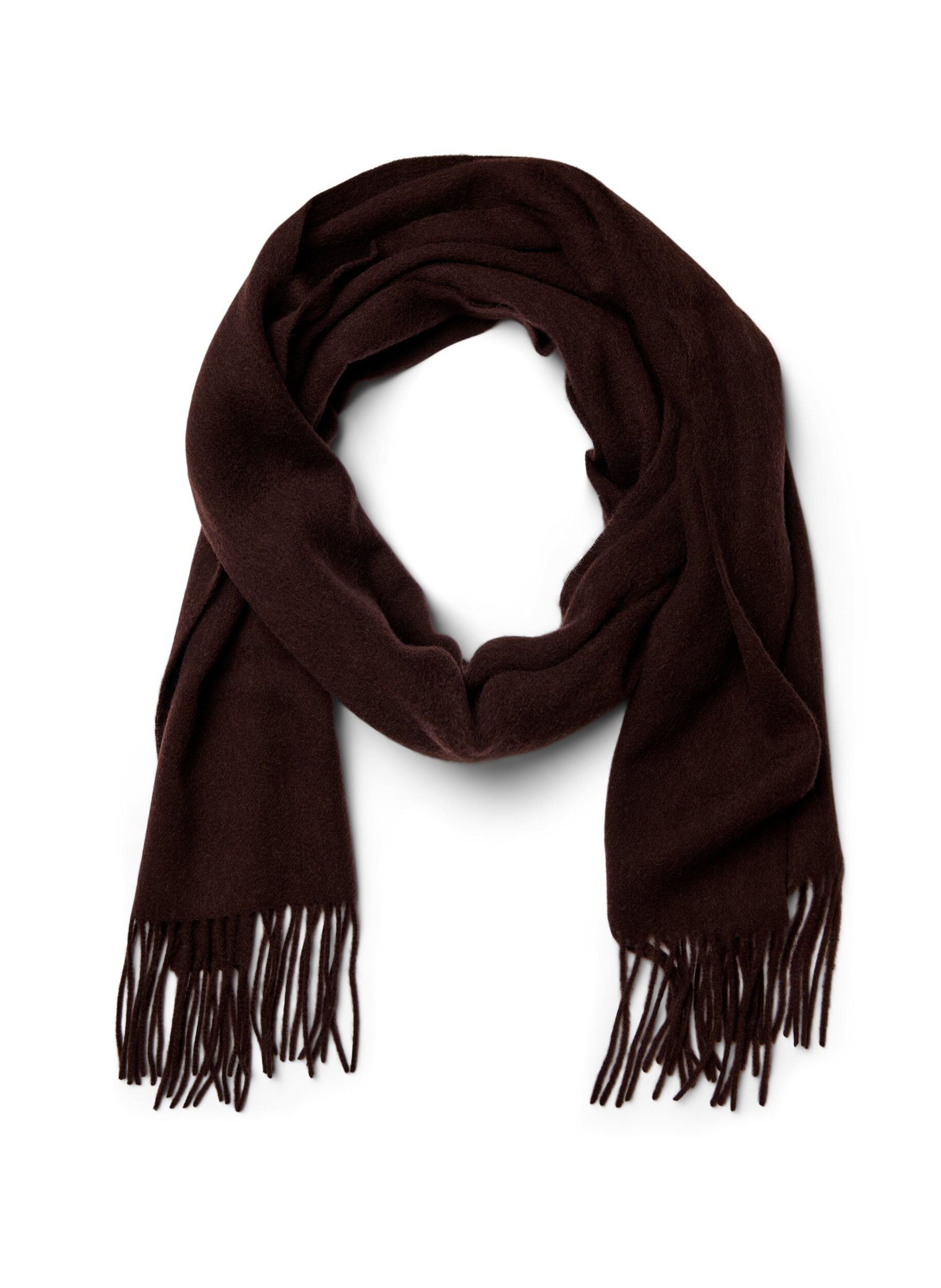 Ullskjerf med frynser