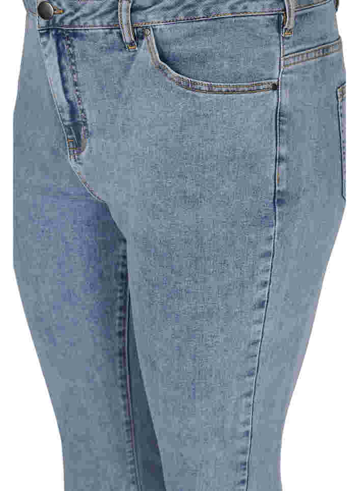 Cropped Amy jeans med sløyfer, Light blue, Packshot image number 2