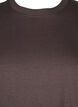 Basic T-skjorte i bomull med rund hals, Brun, Packshot image number 2
