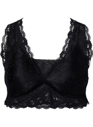 BH med blonder og myk vattering, Black