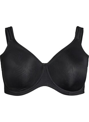 Zizzi Komfort-BH med bøyler og formstøpte skåler, Black, Packshot image number 0