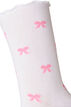 Bomullssokker med m&oslash;nstre, Hvit, Packshot image number 2