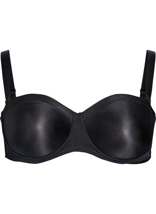 Zizzi Stroppeløs bh med bøyler, Black, Packshot image number 2