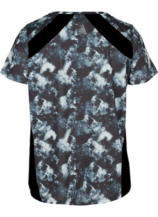 T-skjorte med mønster til trening, Shadow Print, Packshot image number 1
