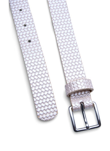 Belte med flettet look, Mother Of Pearl, Packshot image number 2