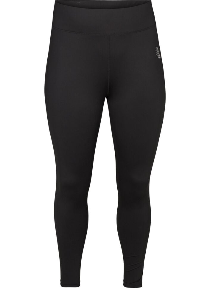 Cropped basis treningsleggings, Svart, Packshot image number 0