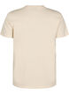 Bomulls T-skjorte med trykk, Beige, Packshot image number 1