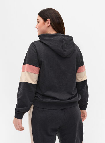 Hettegenser med trackdetaljer, DGM/Rose, Model image number 1