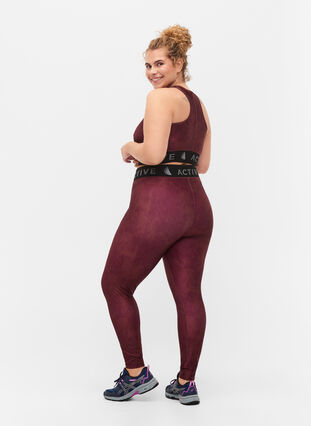 Mønstrete treningstights med 7/8-lengde, Dot AOP, Model image number 1