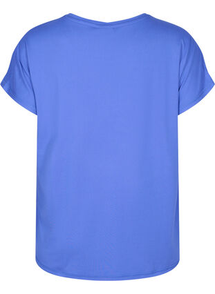 Ensfarget t-skjorte til trening, Dazzling Blue, Packshot image number 1