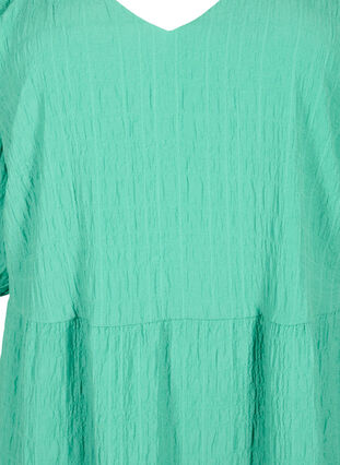 Kort kjole i A-fasong med v-hals , Deep Mint, Packshot image number 2