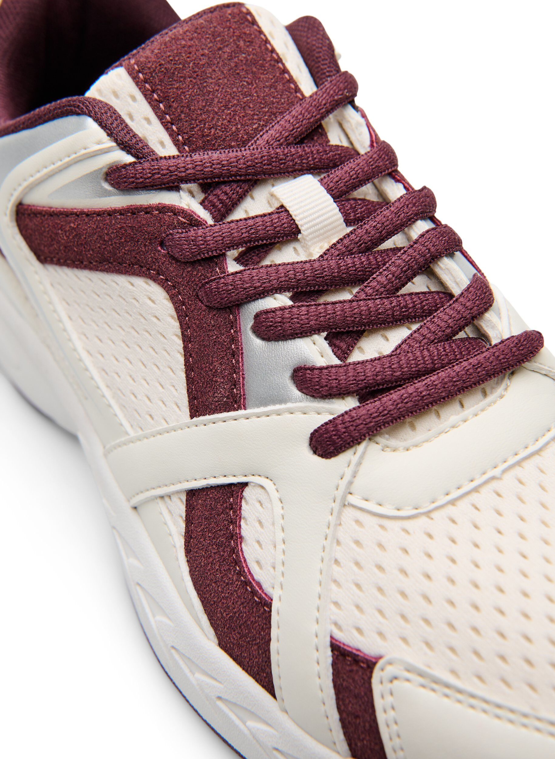 Zizzi Sporty sneakers med mesh, R&oslash;d, Packshot image number 3