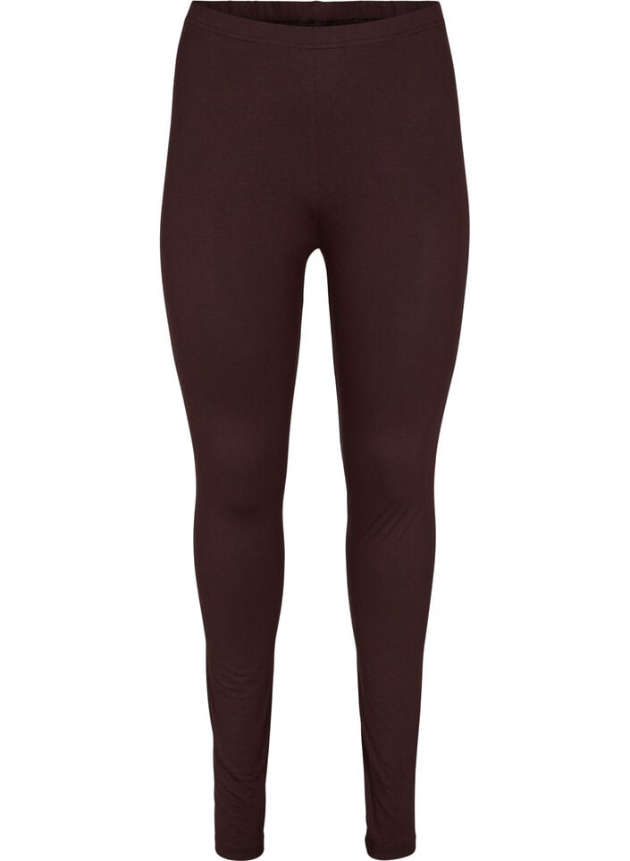 Basis leggings i viskose, Brun, Packshot image number 0