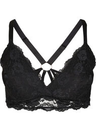 Blonde-BH med vattering og ryggdetalj, Black