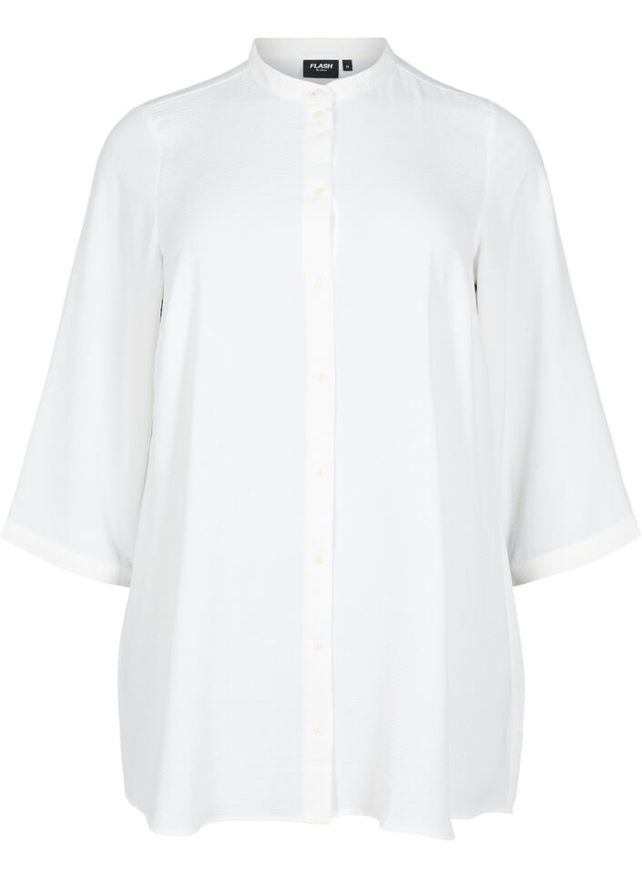 Tunika med 3/4 ermer, Vanilje, Packshot image number 0