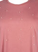 T-skjorte med perler, Heather Rose Washed, Packshot image number 2
