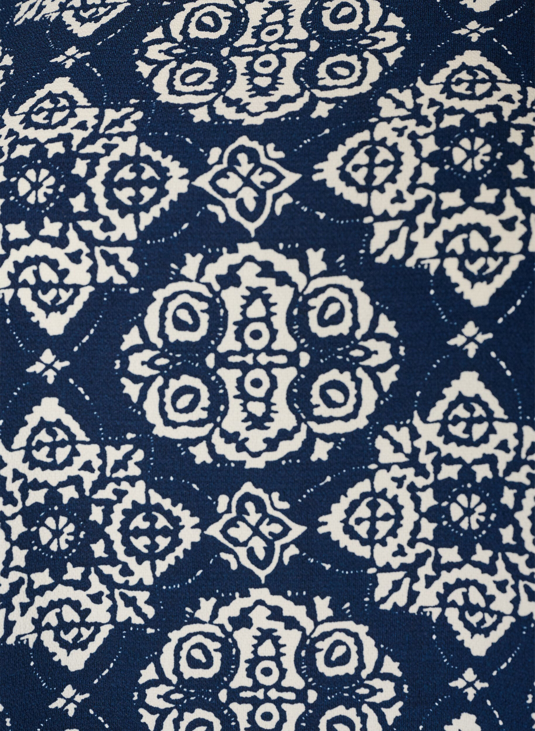 ZizziKjole med trykk og korte ermer, Bl&aring;, Packshot image number 2