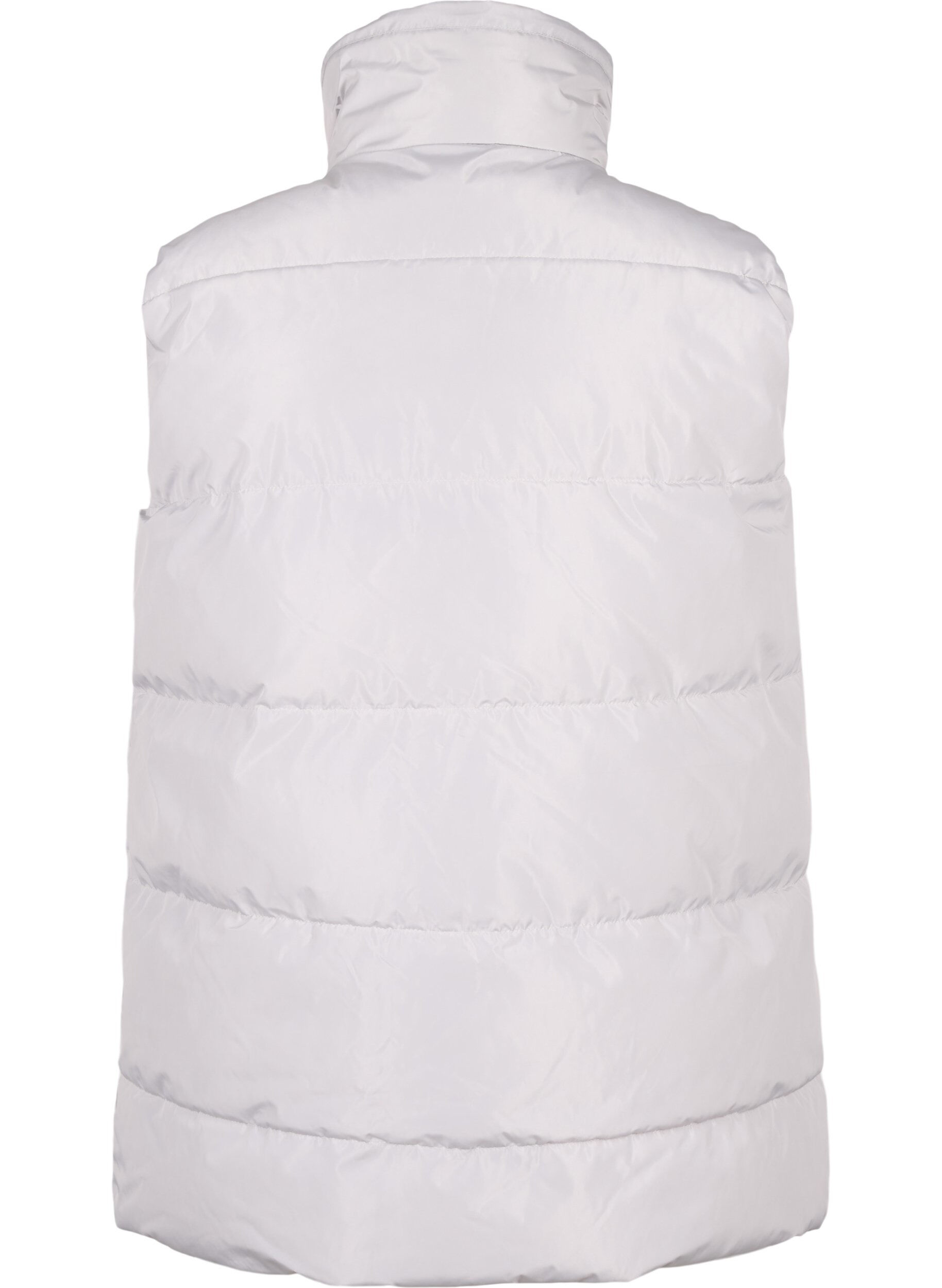 Zizzi Sporty vest med h&oslash;y krage og lommer, Pearl Blue, Packshot image number 1