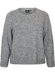 Loose fit genser med rund hals, Gr&aring;, Packshot image number 0