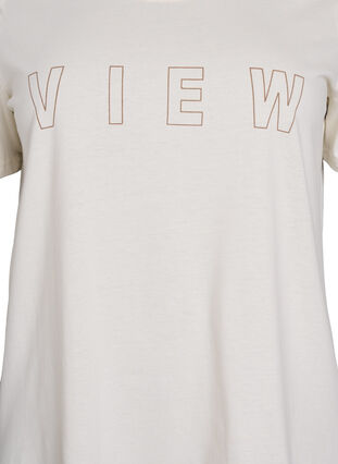 Zizzi FLASH - T-skjorte med motiv, Tofu View, Packshot image number 2