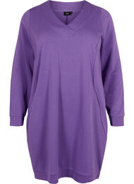 Kjole med V-hals, Deep Lavender