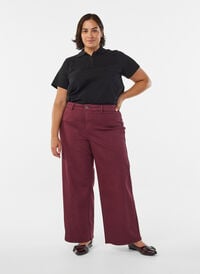 FLASH - Jeans med vide ben, Fig FLASH - Jeans med vide ben, Fig, Model