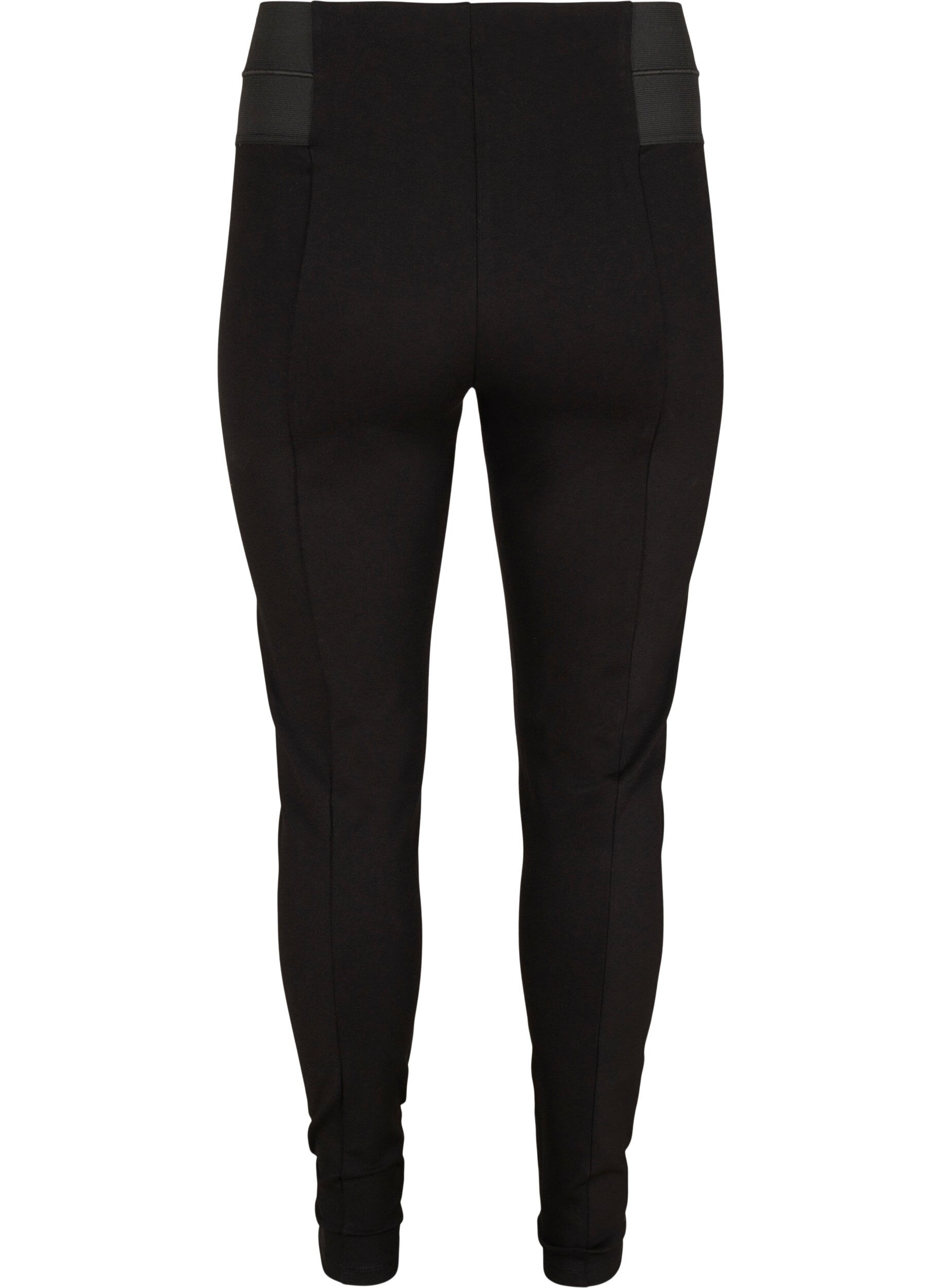 Zizzi Leggings med bred strikk i livet, Svart, Packshot image number 1