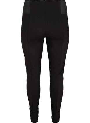 Zizzi Leggings med bred strikk i livet, Svart, Packshot image number 1