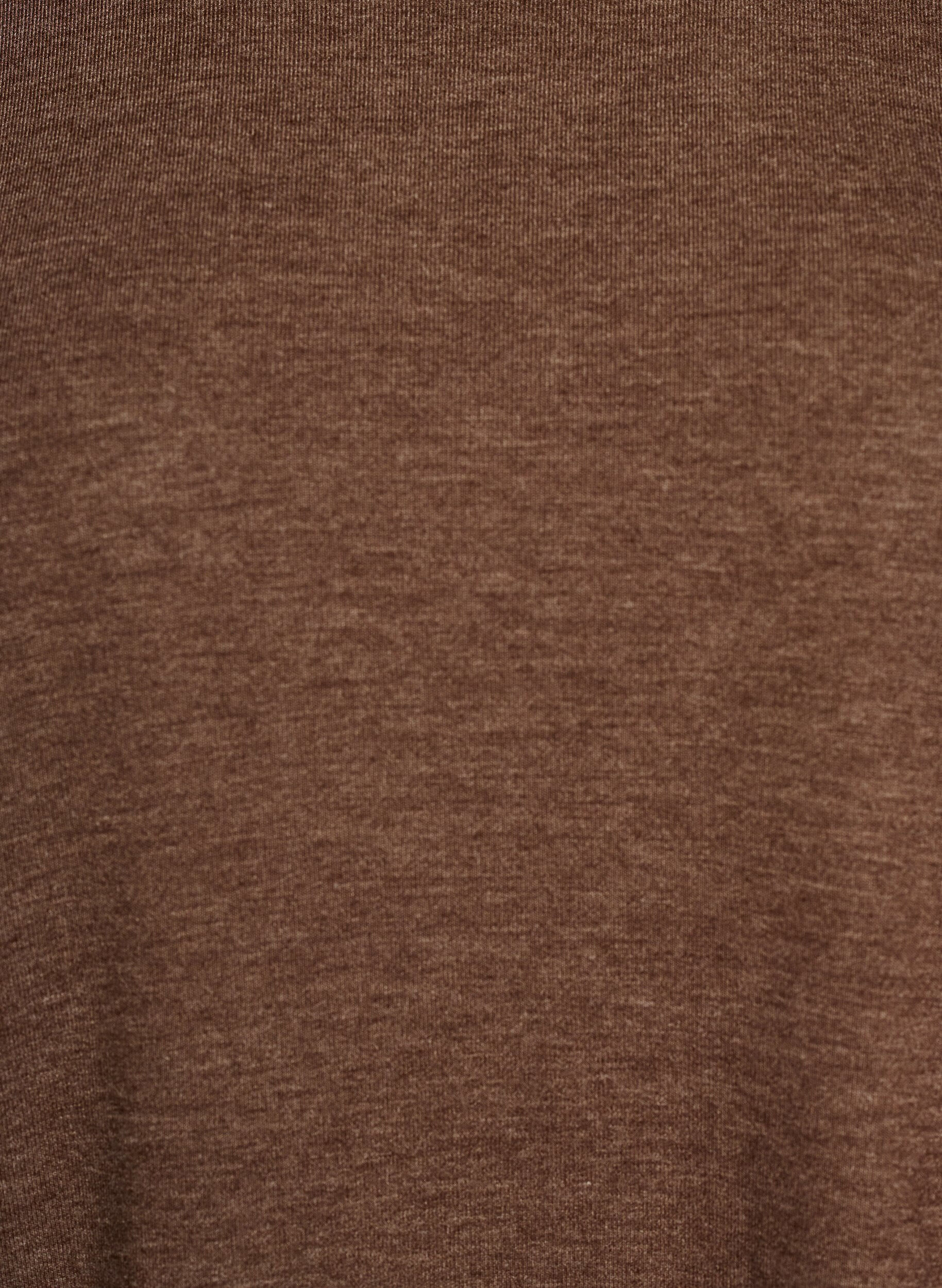 ZizziJersey bluse med 3/4 ermer, Brun, Packshot image number 2