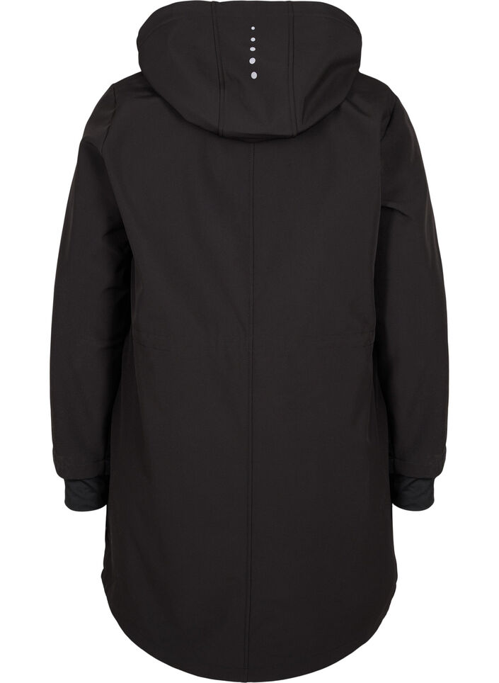 Softshelljakke med tilhørende fleece, Black Solid, Packshot image number 1