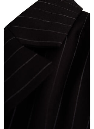 Pinstripet jakke, Black W. Pinstripe, Packshot image number 3