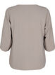 Bluse med 3/4 ermer, Beige, Packshot image number 1