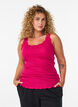 Topp med blondekant, Rosa, Model image number 0