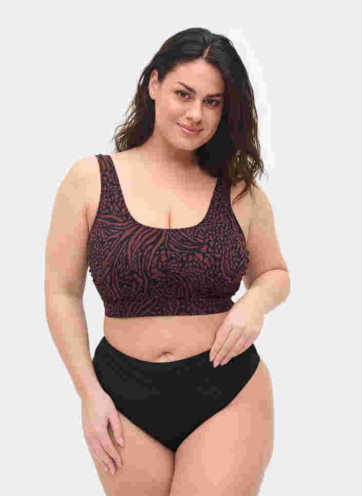 Bikinitruse med en normal høyde på livet, Black, Model