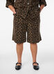 Leopardm&oslash;nstret denim Bermudashorts, Brun, Model image number 3