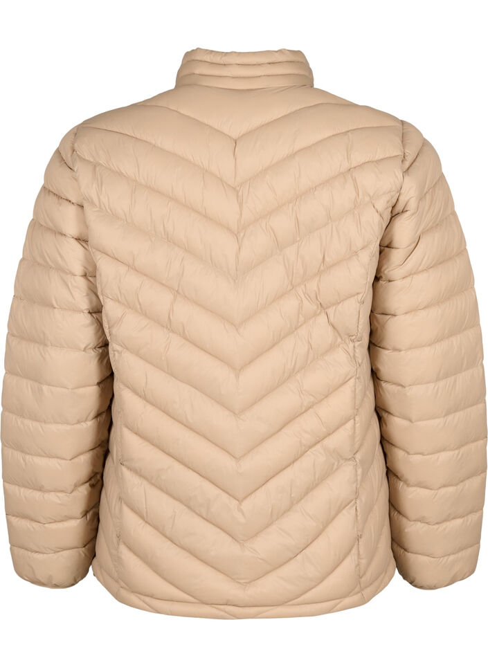 Lett jakke med lommer, Brun, Packshot image number 1