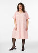 Kortermet kjole med V-utringning, Rosa, Model image number 0