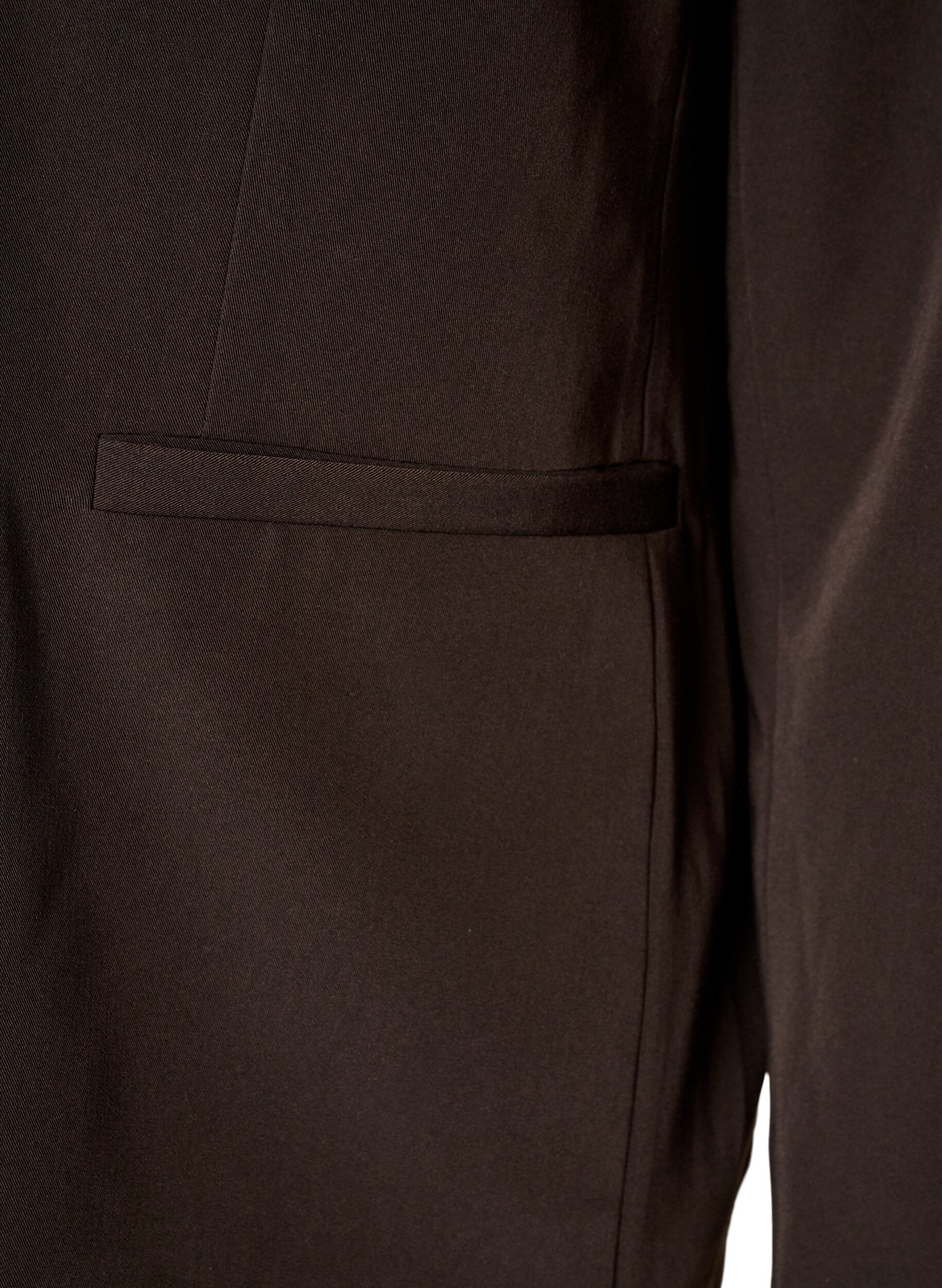 ZizziDobbeltradet blazer med Loose fit, Brun, Packshot image number 3