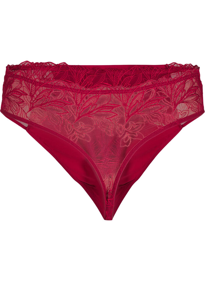 Mikrofiberstring med blonde, R&oslash;d, Packshot image number 1