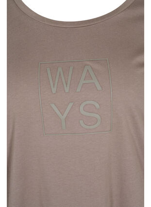 Kortermet T-skjorte i bomull med trykk, Falcon WAYS, Packshot image number 2