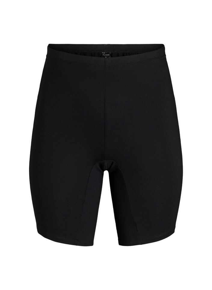 Bomullstruser med lange ben, Svart, Packshot image number 0