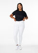 Super slim Amy jeans med høyt liv, White, Model image number 0