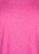 Langstrikket bluse med knappdetalj på siden, Raspberry Rose Mel., Packshot image number 2
