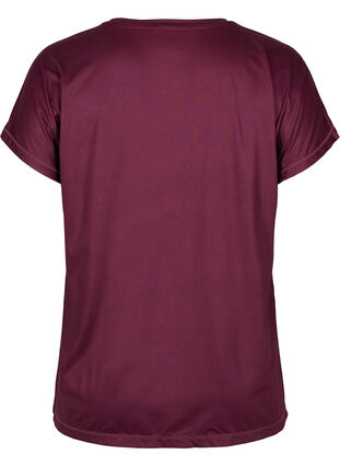 Ensfarget t-skjorte til trening, Fig, Packshot image number 1